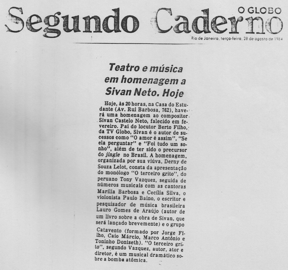 O Globo 1984